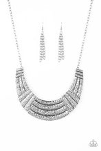 Load image into Gallery viewer, Paparazzi ~ Ready To Pounce ~ Silver Necklace Set