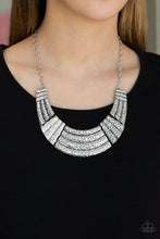 Load image into Gallery viewer, Paparazzi ~ Ready To Pounce ~ Silver Necklace Set
