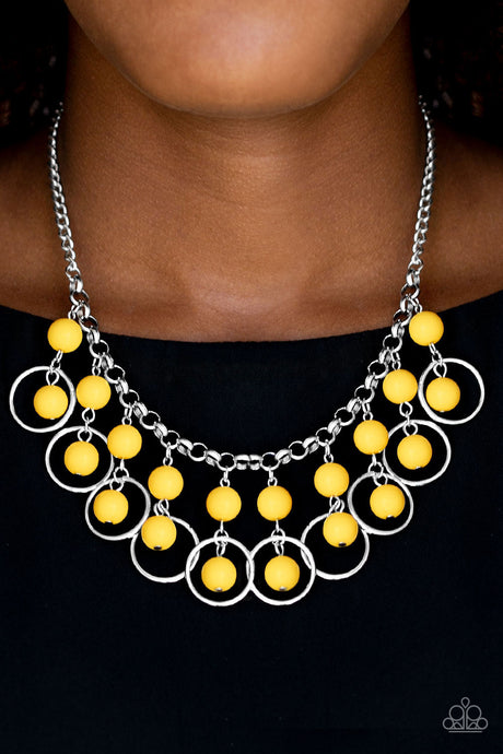 Paparazzi ~ Really Rococo ~ Yellow Necklace Set