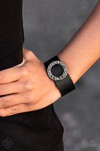 Paparazzi ~ Rebel Razzle ~ Black Urban Bracelet (Fashion Fix Exclusive)