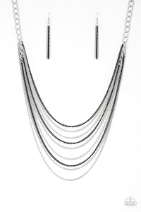 Paparazzi - Rebel Rainbow - Silver Necklace - Klassy Jewelz Boutique