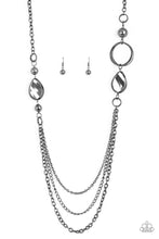 Load image into Gallery viewer, Paparazzi ~ Rebels Have More Fun ~ Black/Gunmetal Necklace Set