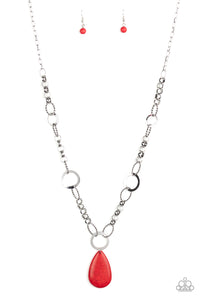 Paparazzi - Recycled Refinement - Red Necklace -$5.00