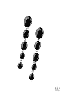 Paparazzi ~ Red Carpet Radiance ~ Black Post Earrings