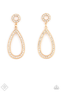 Paparazzi ~ Regal Revival ~ Gold Post Earrings (Fashion Fix Exclusive)