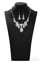 Load image into Gallery viewer, Paparazzi ~ &quot;Reign&quot; ~ ZI Collection ~ White Rhinestone Necklace Set