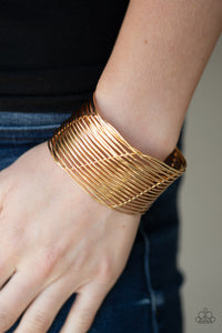 Paparazzi ~ Retro Revamp ~ Gold Cuff Bracelet