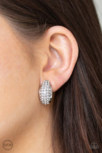 Load image into Gallery viewer, Paparazzi ~ Revenue Avenue ~ White Clip-On Earrings - Klassy Jewelz Boutique