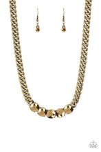 Load image into Gallery viewer, Paparazzi ~ Rhinestone Renegade ~ Brass Necklace Set