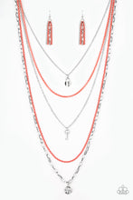 Load image into Gallery viewer, Paparazzi - Right On Key - Orange Necklace Set