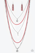 Load image into Gallery viewer, Paparazzi ~ Right On Key ~ Red Necklace Set