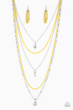 Load image into Gallery viewer, Paparazzi ~ Right On Key ~ Yellow Necklace Set