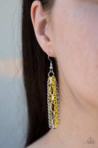Paparazzi ~ Right On Key ~ Yellow Necklace Set