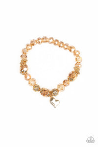 Paparazzi ~ Right On The Romance ~ Gold Bracelet