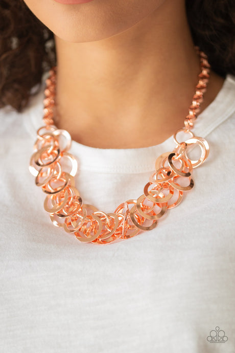 Paparazzi ~ Ringing In The Bling ~ Copper Necklace Set