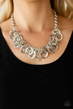 Load image into Gallery viewer, Paparazzi ~ Ringing In The Bling ~ Silver Necklace Set