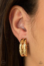 Load image into Gallery viewer, Paparazzi -Ringing in Radiance - Gold Clip-On Earrings - Klassy Jewelz Boutique