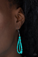 Load image into Gallery viewer, Paparazzi ~ Rio Rainforest ~ Blue Seed Bead Necklace Set