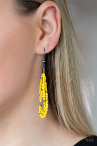 Paparazzi ~ Rio Rainforest ~ Yellow Seed Bead Necklace Set