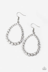 Paparazzi ~ Rise and Sparkle! ~ White Earrings
