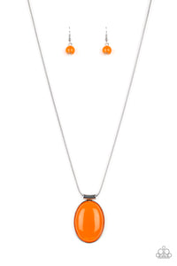 Paparazzi - Rising Stardom - Orange Necklace Set
