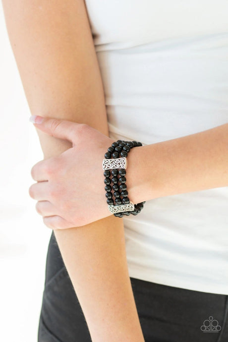 Paparazzi ~ Ritzy Ritz ~ Black Pearl Bracelet