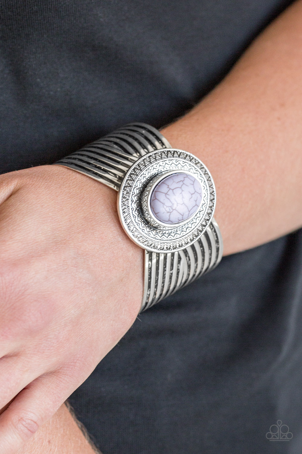 Paparazzi ~ River Walk Radiance ~ Silver Cuff Bracelet