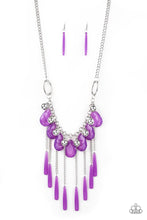 Load image into Gallery viewer, Paparazzi ~ Roaring Riviera ~ Purple Necklace Set