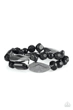 Load image into Gallery viewer, Paparazzi ~ Rockin Rock Candy ~ Black Bracelet