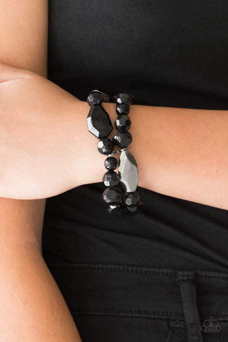 Paparazzi ~ Rockin Rock Candy ~ Black Bracelet
