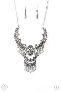 Paparazzi ~ Rogue Vogue ~ Silver Necklace Set (Fashion Fix Exclusive)