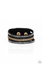 Load image into Gallery viewer, Paparazzi ~ Rollin In Rhinestones ~ Black Urban Bracelet