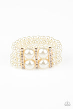 Load image into Gallery viewer, Paparazzi ~ Romance Remix ~ Gold  Pearl Bracelet