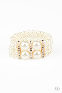 Paparazzi ~ Romance Remix ~ Gold  Pearl Bracelet