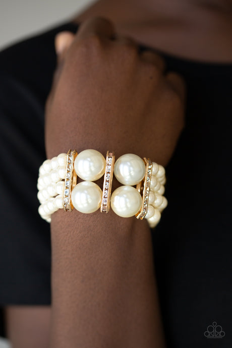 Paparazzi ~ Romance Remix ~ Gold  Pearl Bracelet