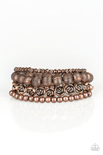 Load image into Gallery viewer, Paparazzi ~ Rose Garden Gala ~ Copper Bracelet