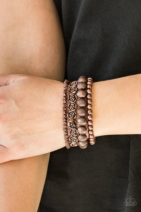 Paparazzi ~ Rose Garden Gala ~ Copper Bracelet