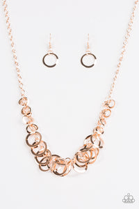Paparazzi ~ Royal Circus ~ Rose Gold Necklace Set