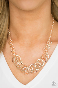 Paparazzi ~ Royal Circus ~ Rose Gold Necklace Set