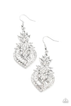 Load image into Gallery viewer, Paparazzi ~ Royal Hustle ~ White Earrings (Life of the Party Exclusive)