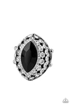 Load image into Gallery viewer, Paparazzi ~ Royal Radiance ~ Black Ring with Stretchy Band