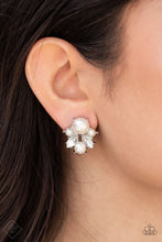 Load image into Gallery viewer, Paparazzi ~ Royal Reverie ~ White Post Earrings (Fashion Fix Exclusive)