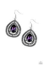Load image into Gallery viewer, Paparazzi ~ Royal Squad ~ Purple Earrings