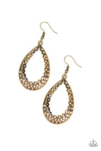 Load image into Gallery viewer, Paparazzi ~ Royal Treatment ~ Brass Earrings