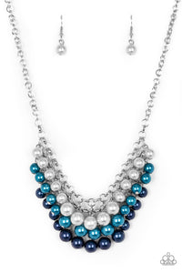 Paparazzi ~ Run For The HEELS! ~ Blue Pearl Necklace Set