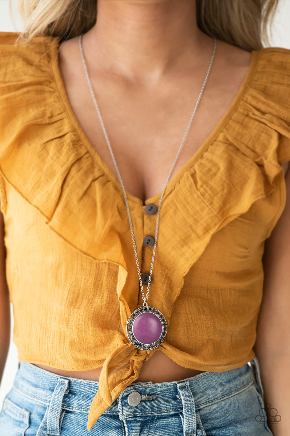 Paparazzi - Run Out of RODEO - Purple Pendant Necklace - Klassy Jewelz Boutique