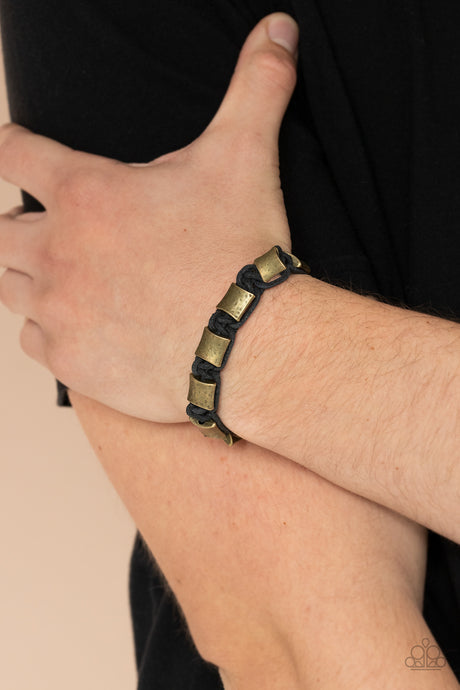 Paparazzi ~ Rural Crew ~ Men's Black Urban Bracelet