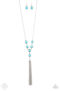 Paparazzi ~ Rural Heiress ~ Blue Turquoise Necklace Set (Fashion Fix Exclusive)