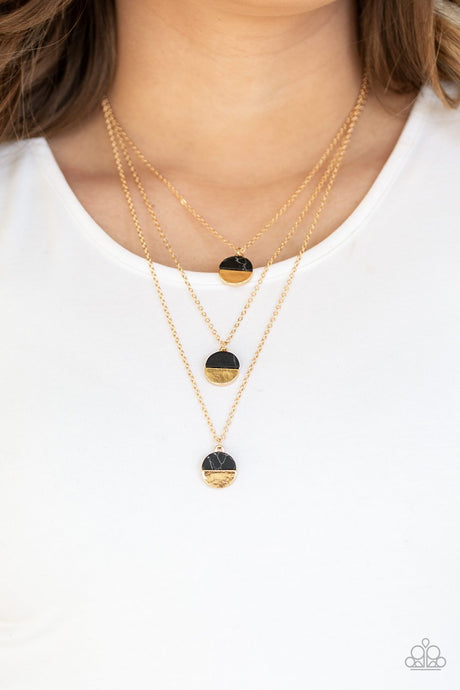 Paparazzi ~ Rural Reconstruction ~ Black Necklace Set