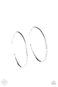 Paparazzi ~ Rural Reserve ~ Silver Hoop Earrings (Fashion Fix Exclusive)